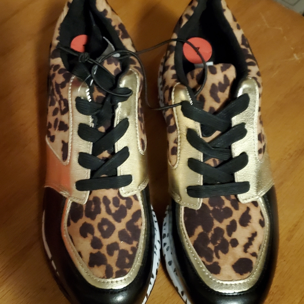 SteveMadden Boomer LeopardPrint sneakers NEW STOCK - Picture 6 of 8